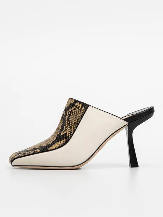 Zdjęcie produktu Klapki na obcasie Jimmy Choo jasny brąz