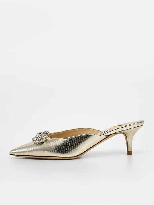 Zdjęcie produktu Klapki na obcasie Jimmy Choo złoty
