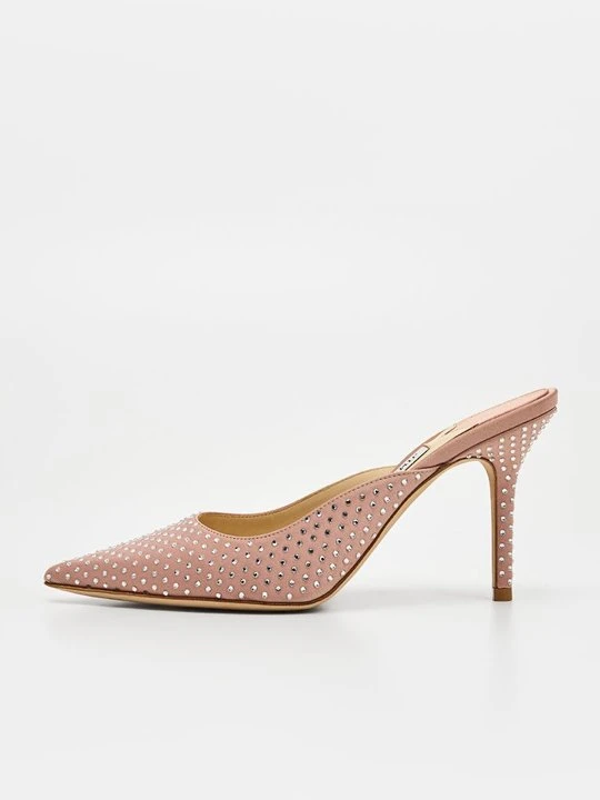 Zdjęcie produktu Klapki na obcasie Jimmy Choo jasnoróżowy