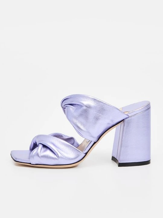 Zdjęcie produktu Klapki na obcasie Jimmy Choo liliowy