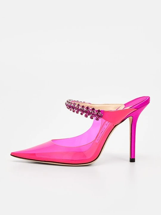 Zdjęcie produktu Klapki na obcasie Jimmy Choo różowy