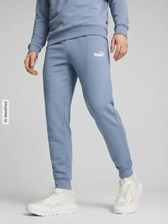 Zdjęcie produktu Spodnie dresowe o kroju regular fit z mieszanki bawełny Puma Jasnoniebieski