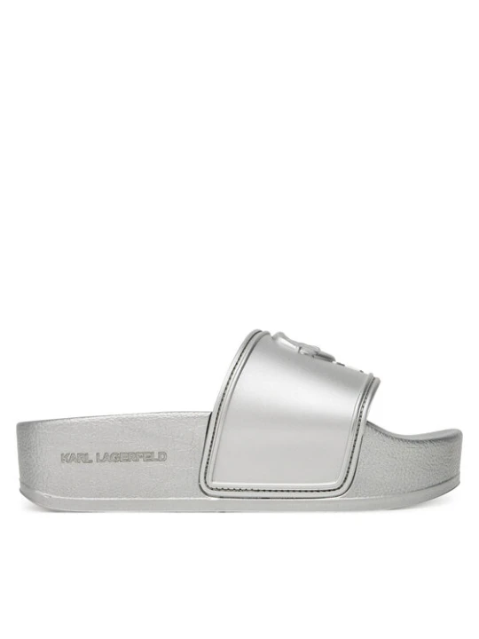 Zdjęcie produktu Klapki KARL LAGERFELD Kondo Maxi KL80819M Srebrny