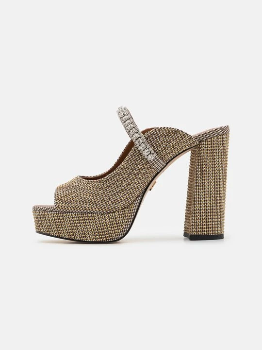 Zdjęcie produktu Klapki na obcasie Kurt Geiger beżowy