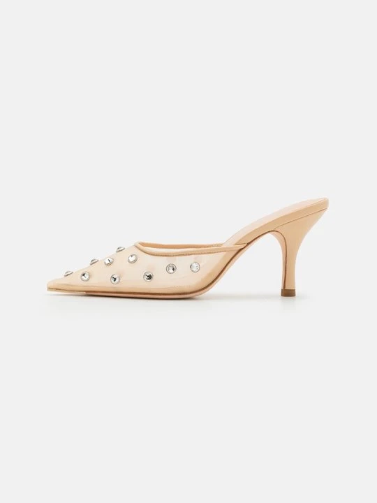 Zdjęcie produktu Klapki na obcasie Loeffler Randall beżowy