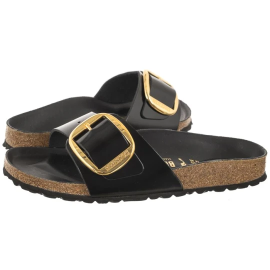 Zdjęcie produktu Klapki Madrid Big Buckle High-Shine Black 1022650 (BK238-a) Birkenstock