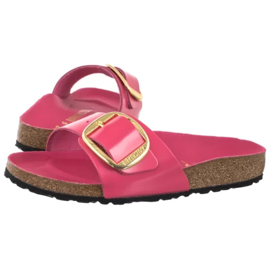 Zdjęcie produktu Klapki Madrid Big Buckle High-Shine Fuchsia Tulip 1031844 (BK238-j) Birkenstock