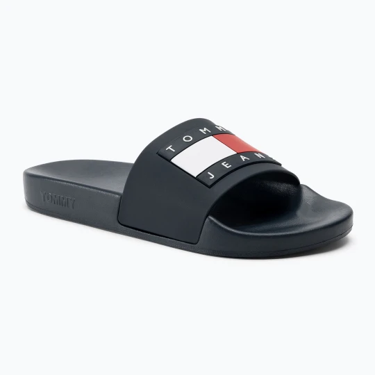 Zdjęcie produktu Klapki męskie Tommy Jeans Pool Slide Ess dark night navy Granatowy