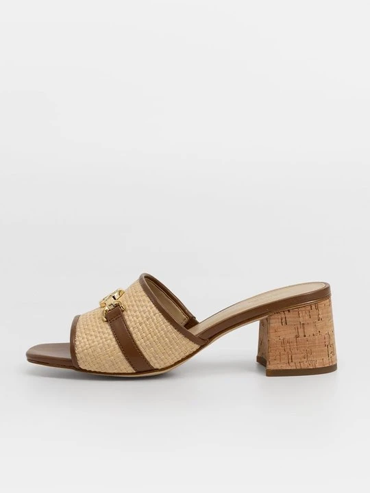 Zdjęcie produktu Klapki na obcasie Michael Kors brązowy