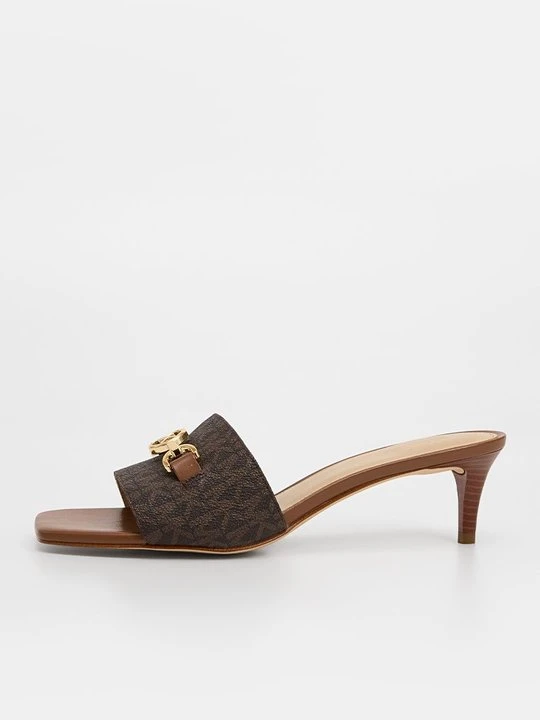 Zdjęcie produktu Klapki na obcasie Michael Kors brązowy