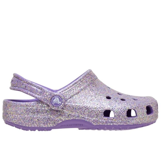 Zdjęcie produktu Klapki dziecięce Crocs Classic Fantasy Glitter Clog 212561-510 - fioletowe