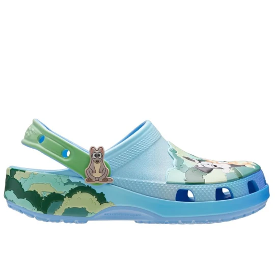 Zdjęcie produktu Klapki dziecięce Crocs Toddler Bluey Best Buddies Classic Clog 212369-90H - niebieskie
