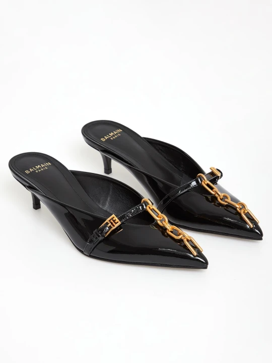 Zdjęcie produktu Klapki mule na obcasie Sync BALMAIN
