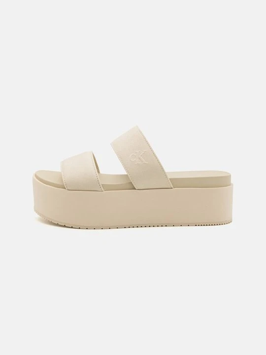 Zdjęcie produktu Klapki na obcasie Calvin Klein Jeans mleczny