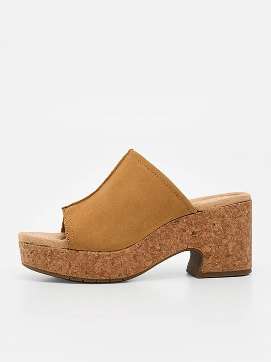 Zdjęcie produktu Klapki na obcasie Clarks brązowy