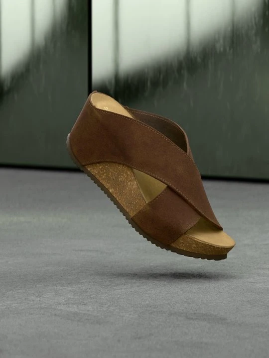 Zdjęcie produktu Klapki na obcasie Copenhagen Shoes ciemnobrązowy