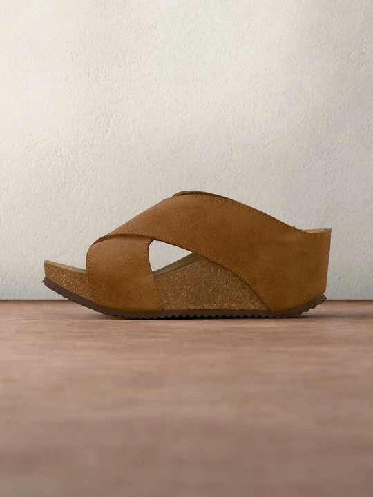 Zdjęcie produktu Klapki na obcasie Copenhagen Shoes koniakowy