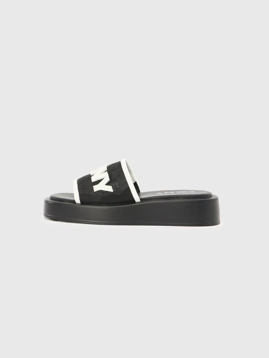 Zdjęcie produktu Klapki na obcasie DKNY czarny