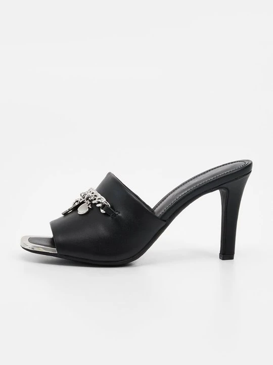 Zdjęcie produktu Klapki na obcasie DKNY czarny