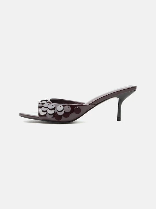 Zdjęcie produktu Klapki na obcasie Even&Odd By Zalando bordowy