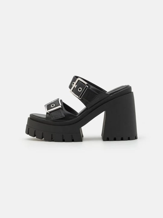 Zdjęcie produktu Klapki na obcasie Even&Odd Wide Fit By Zalando czarny