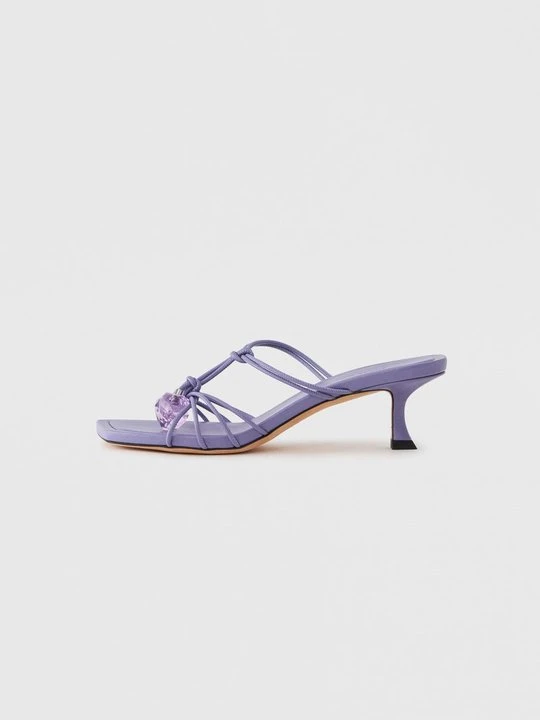 Zdjęcie produktu Klapki na obcasie Jimmy Choo jasnobrązowy