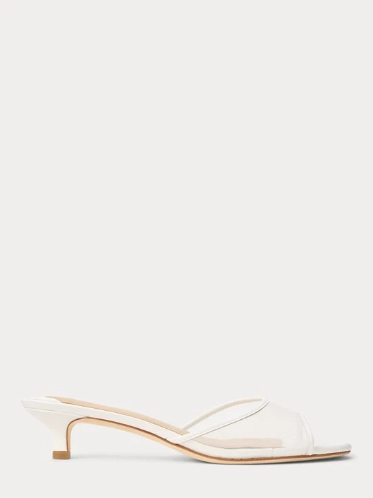Zdjęcie produktu Klapki na obcasie Lauren Ralph Lauren biały