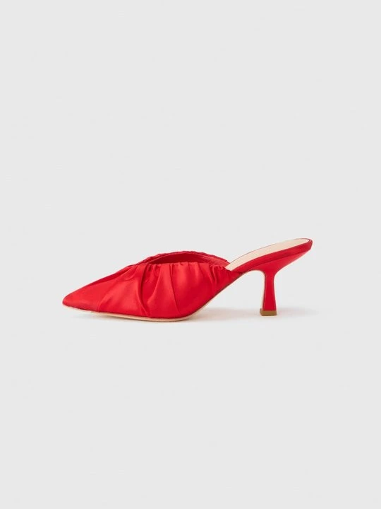 Zdjęcie produktu Klapki na obcasie Loeffler Randall czerwony