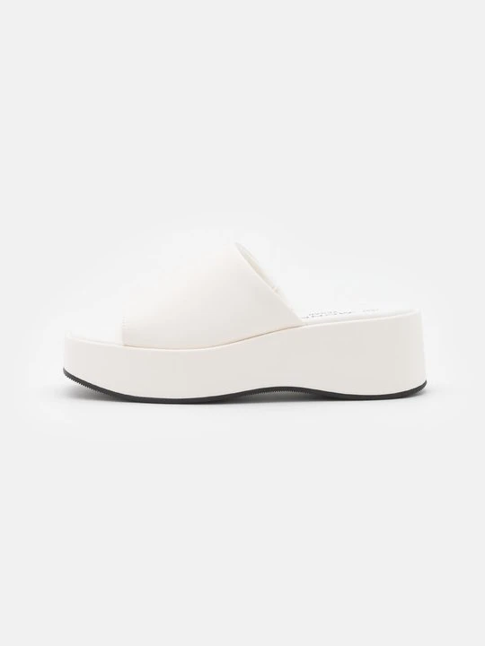 Zdjęcie produktu Klapki na obcasie Monki mleczny