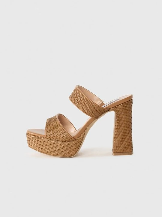 Zdjęcie produktu Klapki na obcasie Steve Madden koniakowy