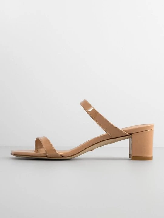 Zdjęcie produktu Klapki na obcasie Stuart Weitzman wielbłądzi