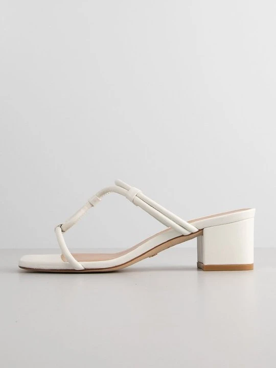 Zdjęcie produktu Klapki na obcasie Stuart Weitzman biały