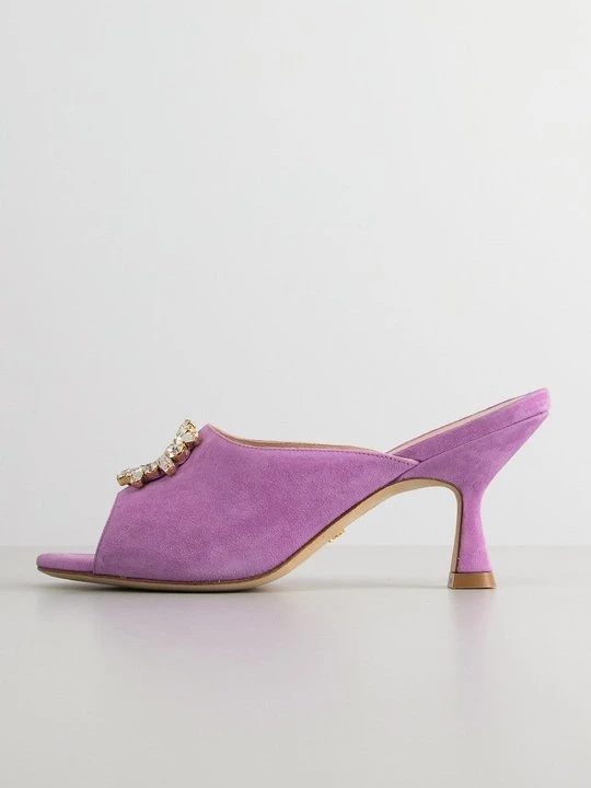 Zdjęcie produktu Klapki na obcasie Stuart Weitzman fioletowy