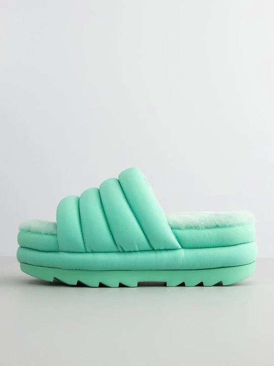 Zdjęcie produktu Klapki na obcasie UGG miętowy