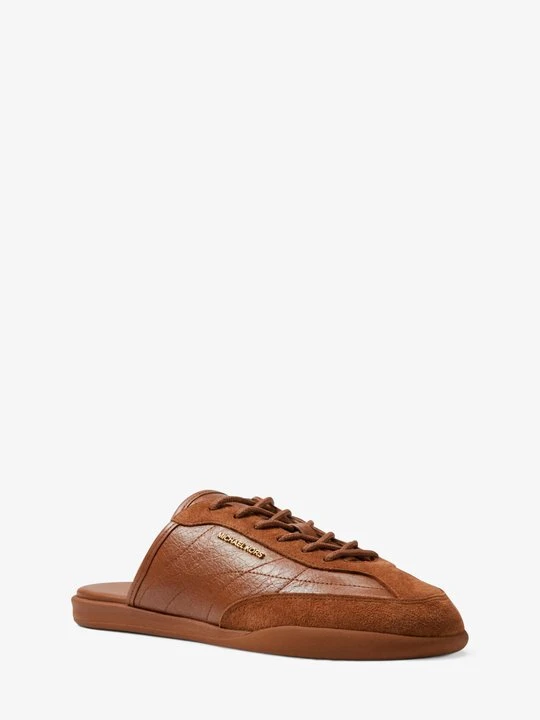 Zdjęcie produktu Klapki Nolan ze skóry Michael Kors BRĄZOWY (Brązowy)