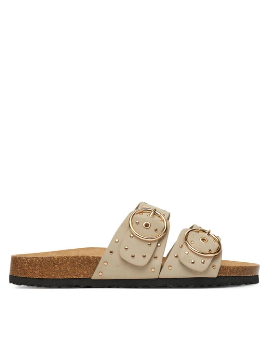 Zdjęcie produktu Klapki ONLY Shoes Onlmaxi-15 Pu Studs Buckle 15341190 Écru Kremowy