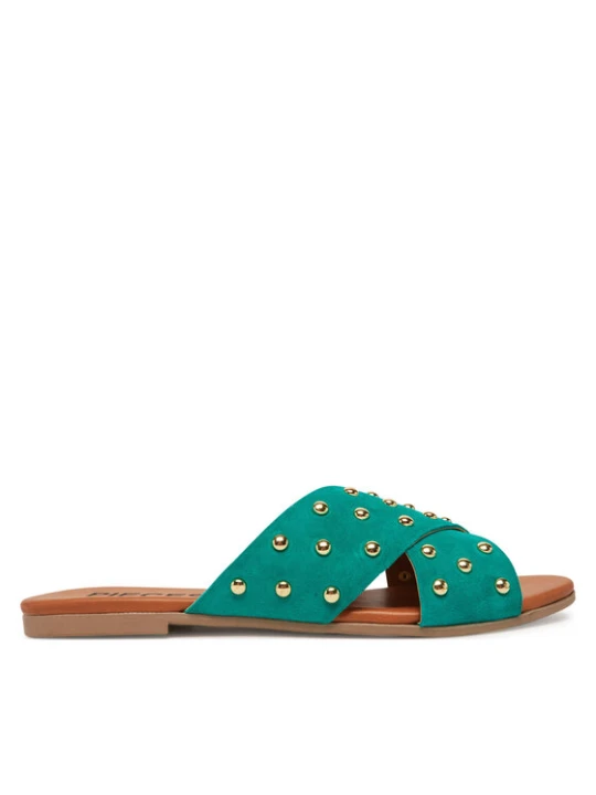Zdjęcie produktu Klapki Pieces 17156837 Zielony