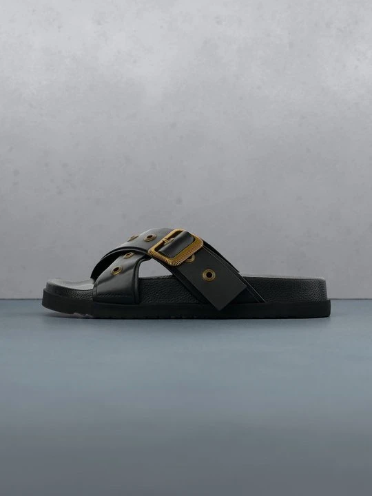 Zdjęcie produktu Klapki płaskie AllSaints czarny