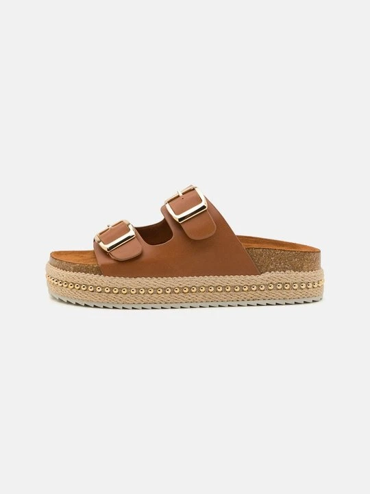 Zdjęcie produktu Klapki płaskie Anna Field By Zalando koniakowy