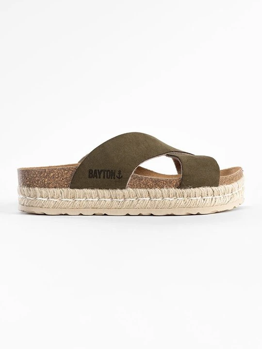 Zdjęcie produktu Klapki płaskie BAYTON khaki