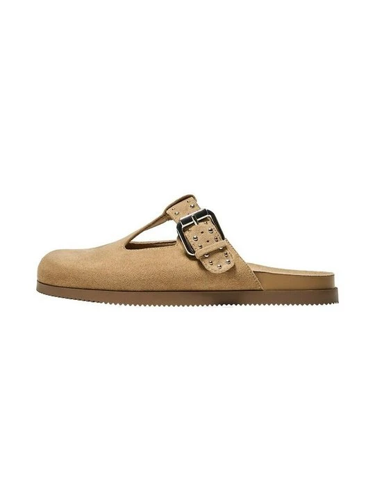 Zdjęcie produktu Klapki płaskie Bershka piaskowy