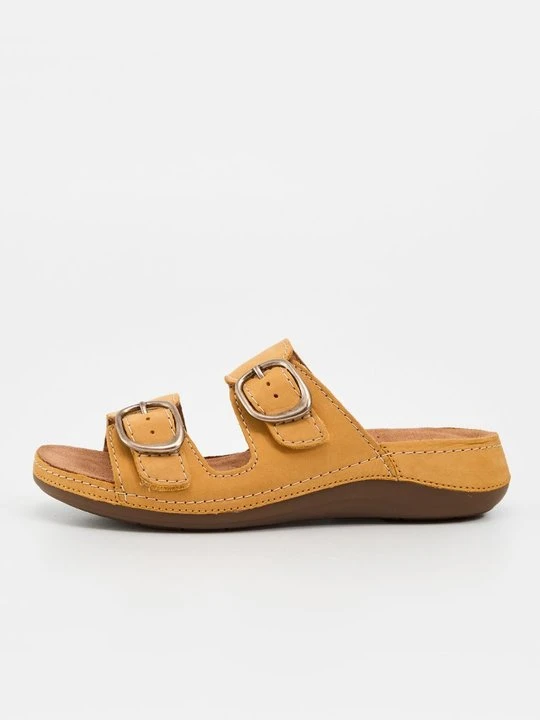 Zdjęcie produktu Klapki płaskie Clarks brązowy