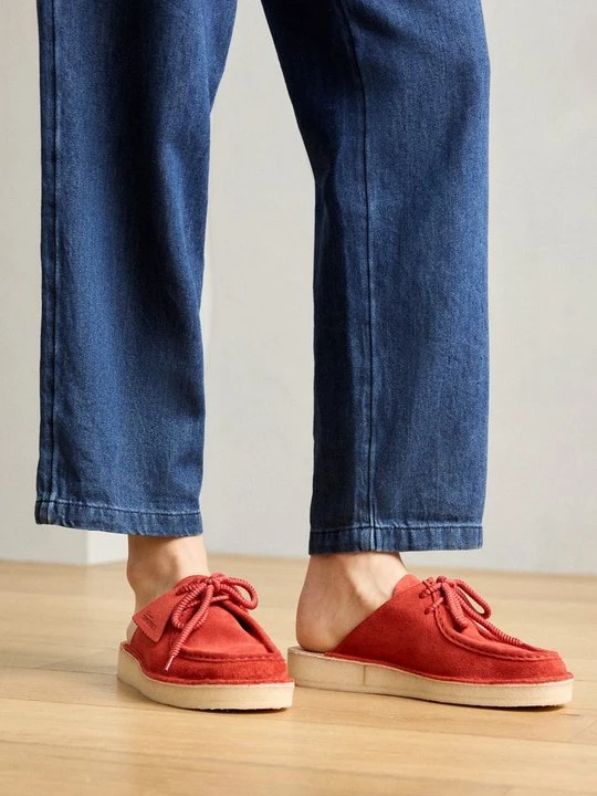 Zdjęcie produktu Klapki płaskie Clarks czerwony