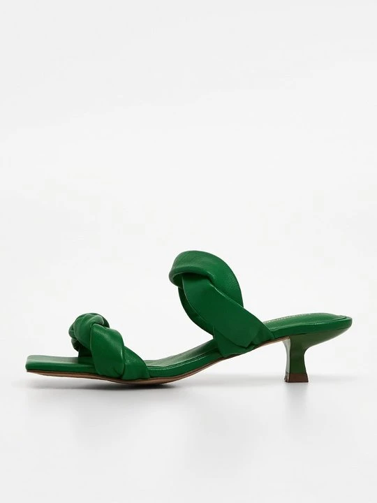 Zdjęcie produktu Klapki płaskie Copenhagen Shoes zielony