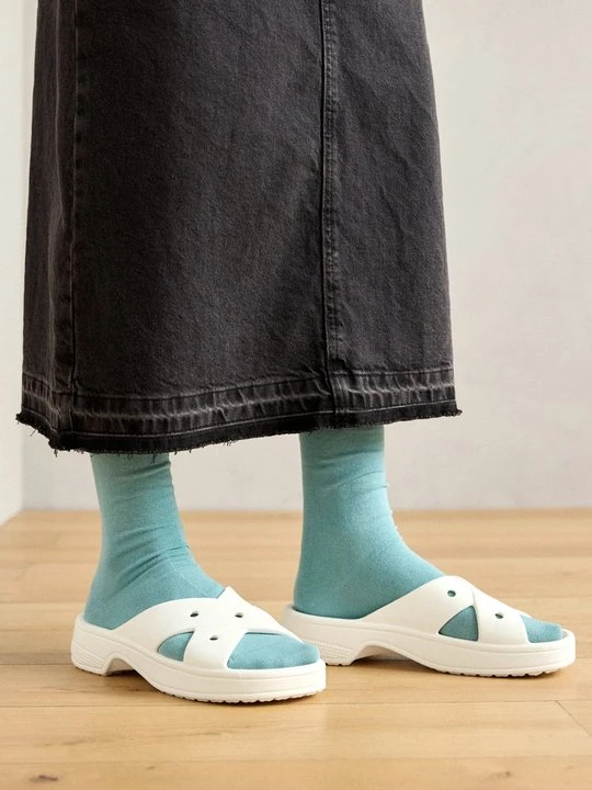 Zdjęcie produktu Klapki płaskie Crocs biały