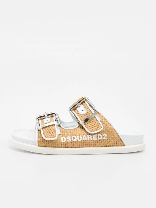 Zdjęcie produktu Klapki płaskie Dsquared2 beżowy