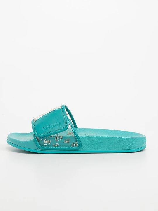 Zdjęcie produktu Klapki płaskie Jimmy Choo turkusowy