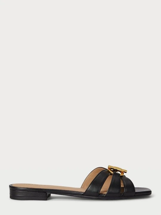 Zdjęcie produktu Klapki płaskie Lauren Ralph Lauren czarny