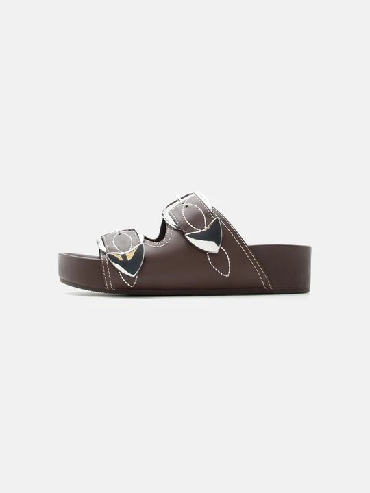 Zdjęcie produktu Klapki płaskie Loeffler Randall ciemnobrązowy