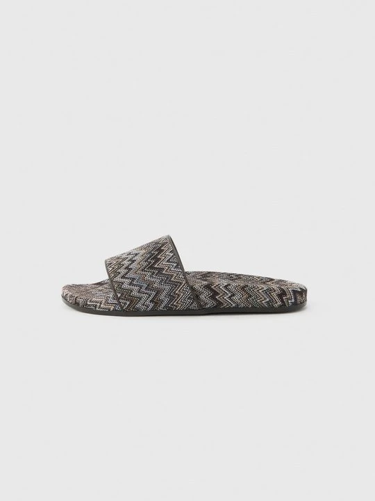 Zdjęcie produktu Klapki płaskie Missoni ciemnobrązowy
